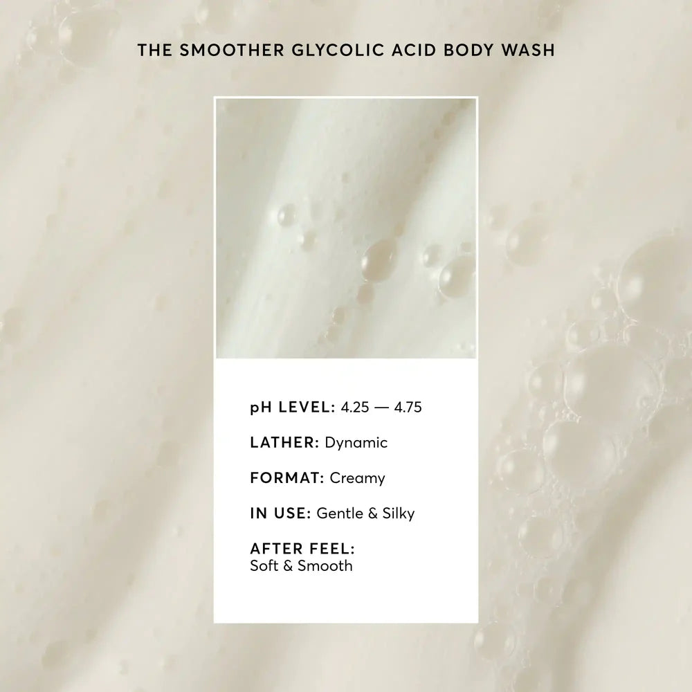 NATURIUM The Smoother Glycolic Acid Exfoliating Face & Body Wash 500ml / 16.9 oz