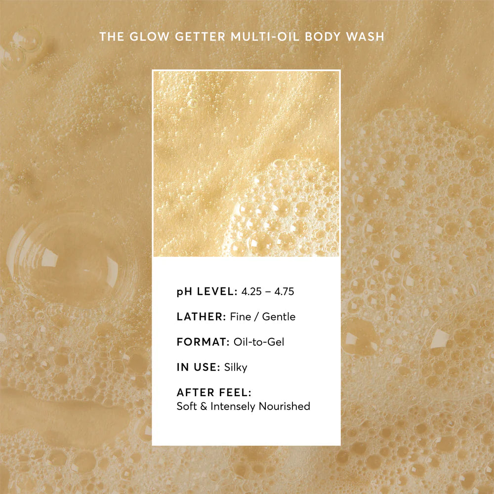 NATURIUM The Glow Getter Multi-Oil Hydrating Face & Body Wash 500ml / 16.9 oz