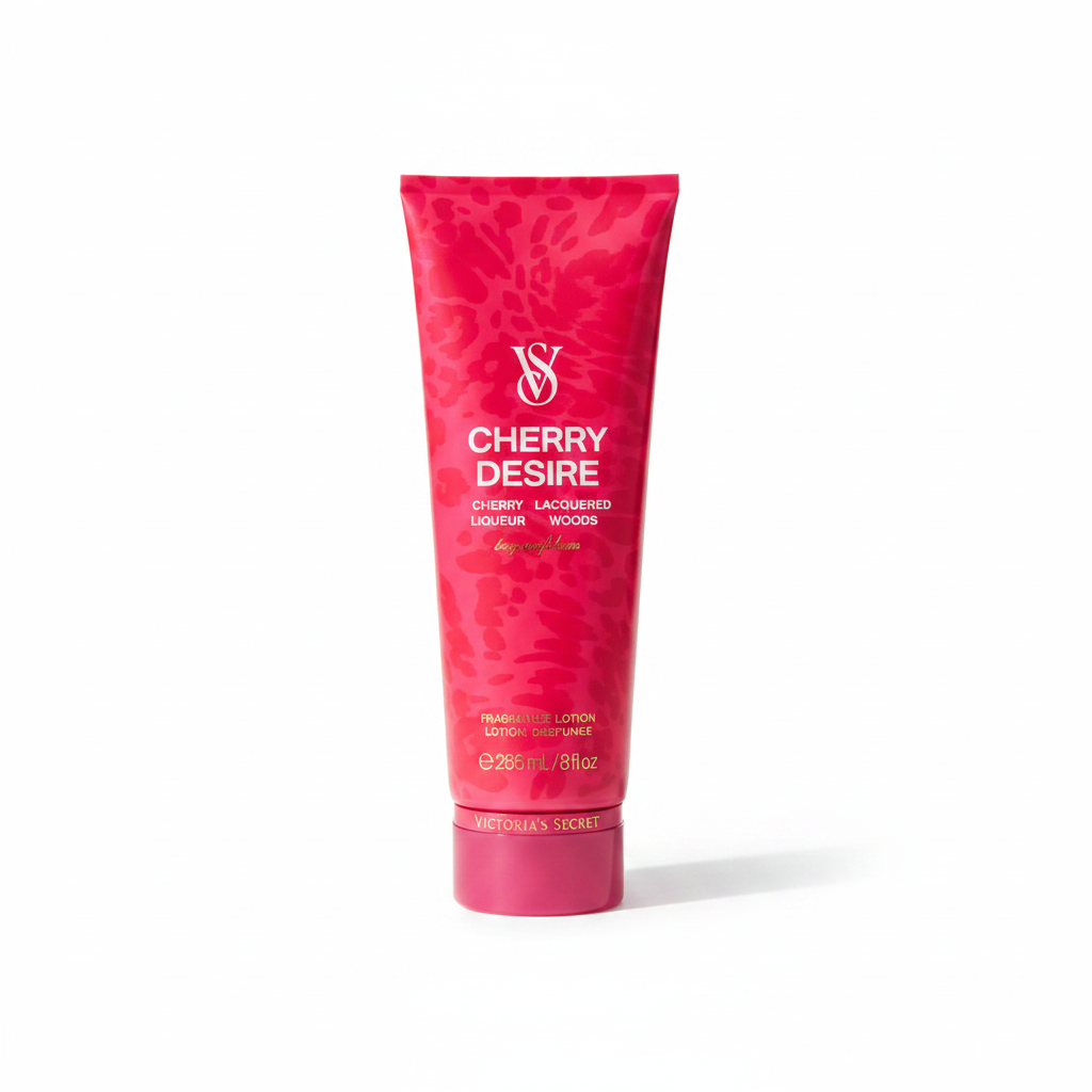 Cherry Desire Body Lotion - White Background