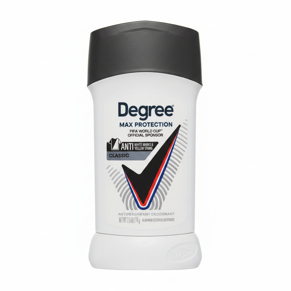 Degree Max Protection Classic Deodorant White Background