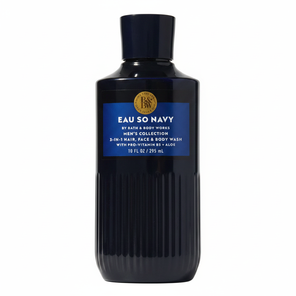 Eau So Navy 3-in-1 Body Wash White Background