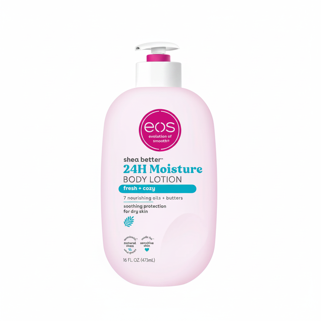 eos Shea Better Fresh + Cozy Body Lotion White Background