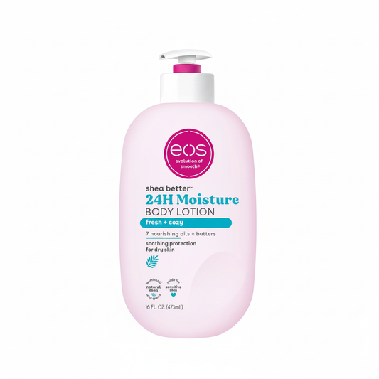 eos Shea Better Fresh + Cozy Body Lotion White Background
