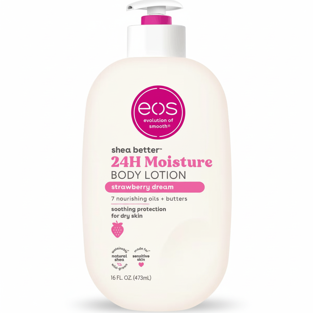 eos Shea Better 24H Moisture Body Lotion Strawberry Dream 16 fl oz