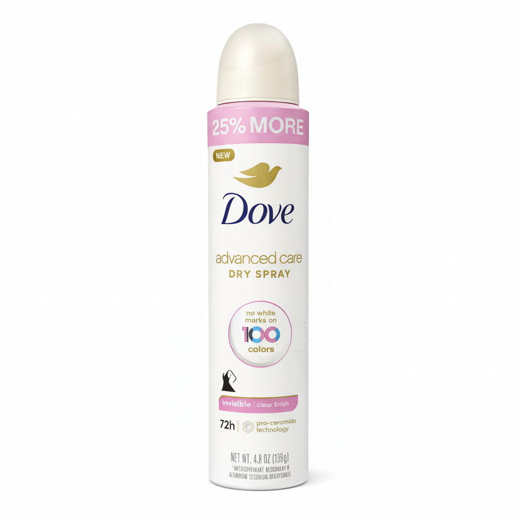 Dove Advanced Care Clear Finish 72-Hour Dry Spray Antiperspirant & Deodorant (136 g)