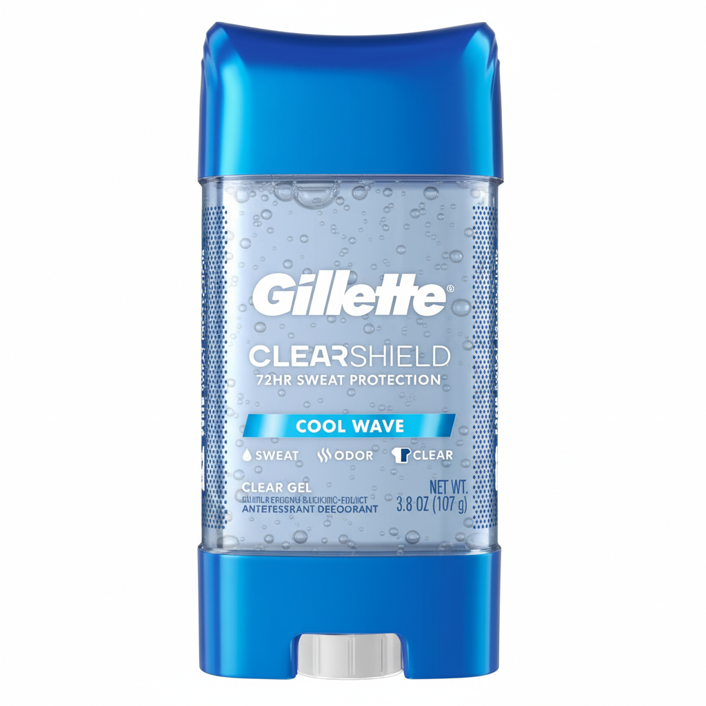 Gillette Clear Shield Cool Wave 72HR Clear Gel Antiperspirant Deodorant