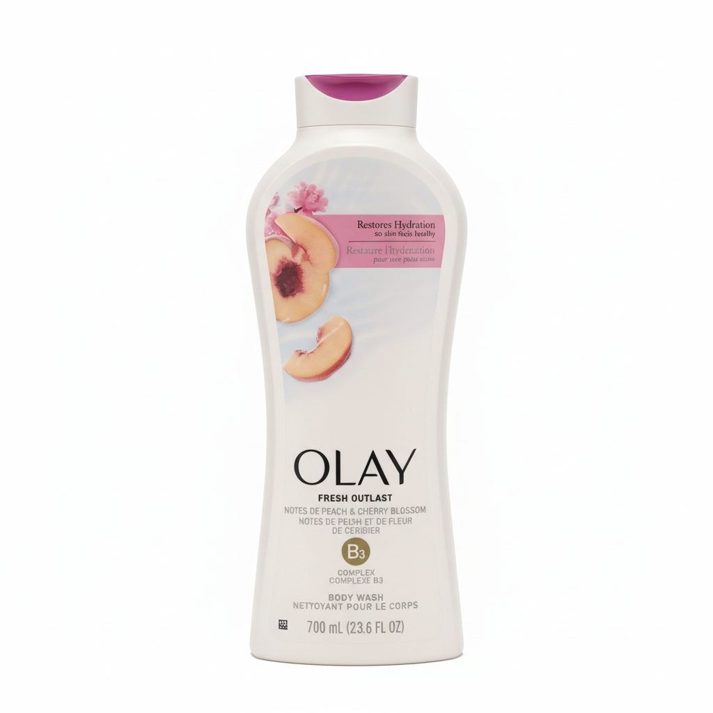 Olay Fresh Outlast Body Wash – Peach & Cherry Blossom (700 ml)