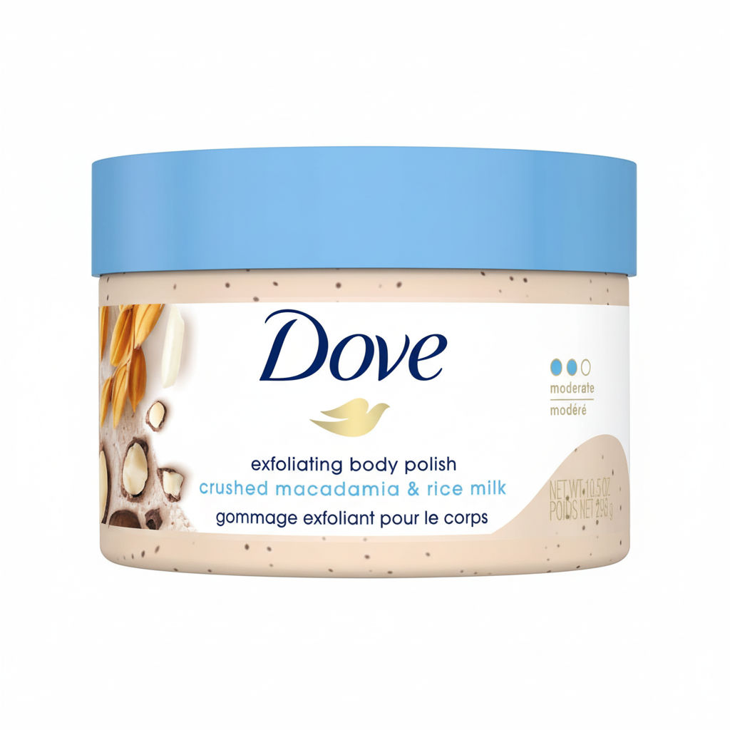 Dove Scrub Crushed Macadamia & Rice Milk Scrub 300g
