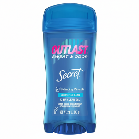 Secret Outlast Completely Clean 72HR Clear Gel Antiperspirant Deodorant