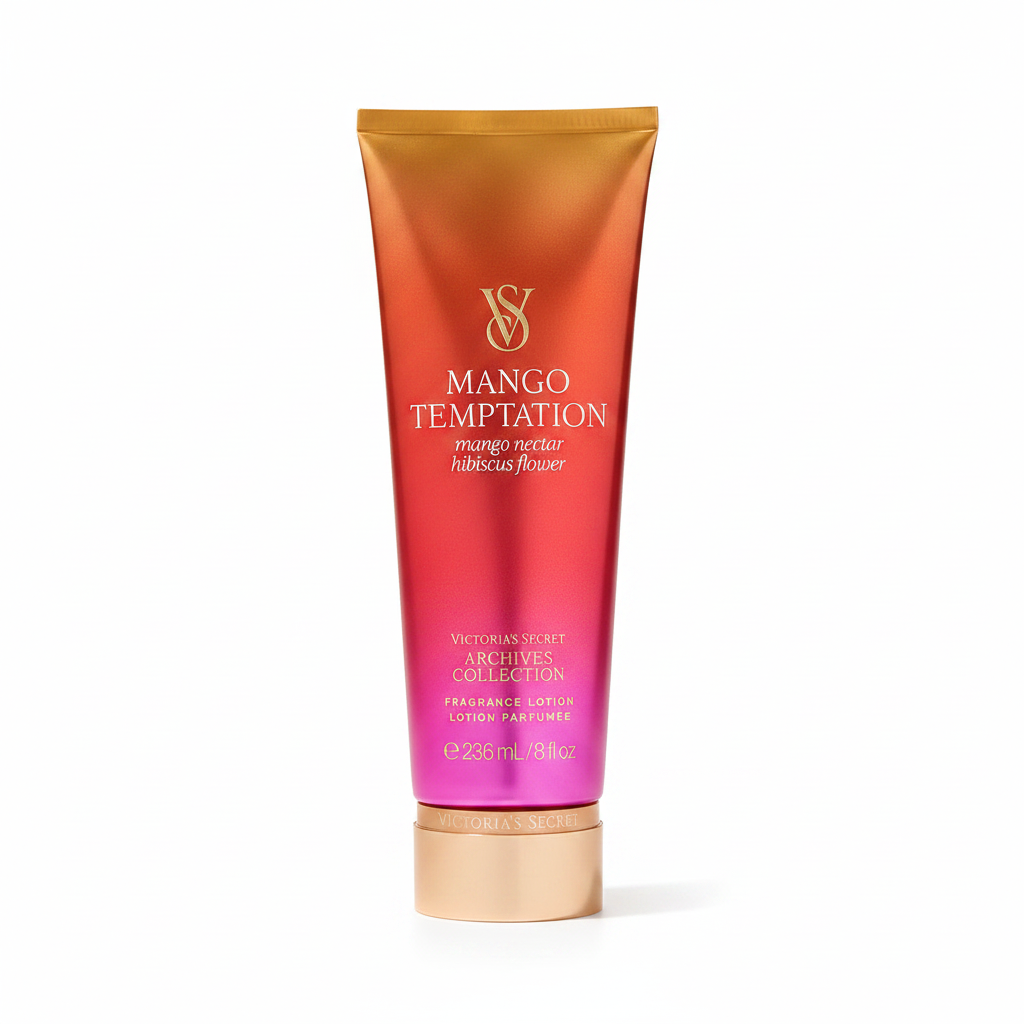 Mango Temptation Fragrance Lotion White Background