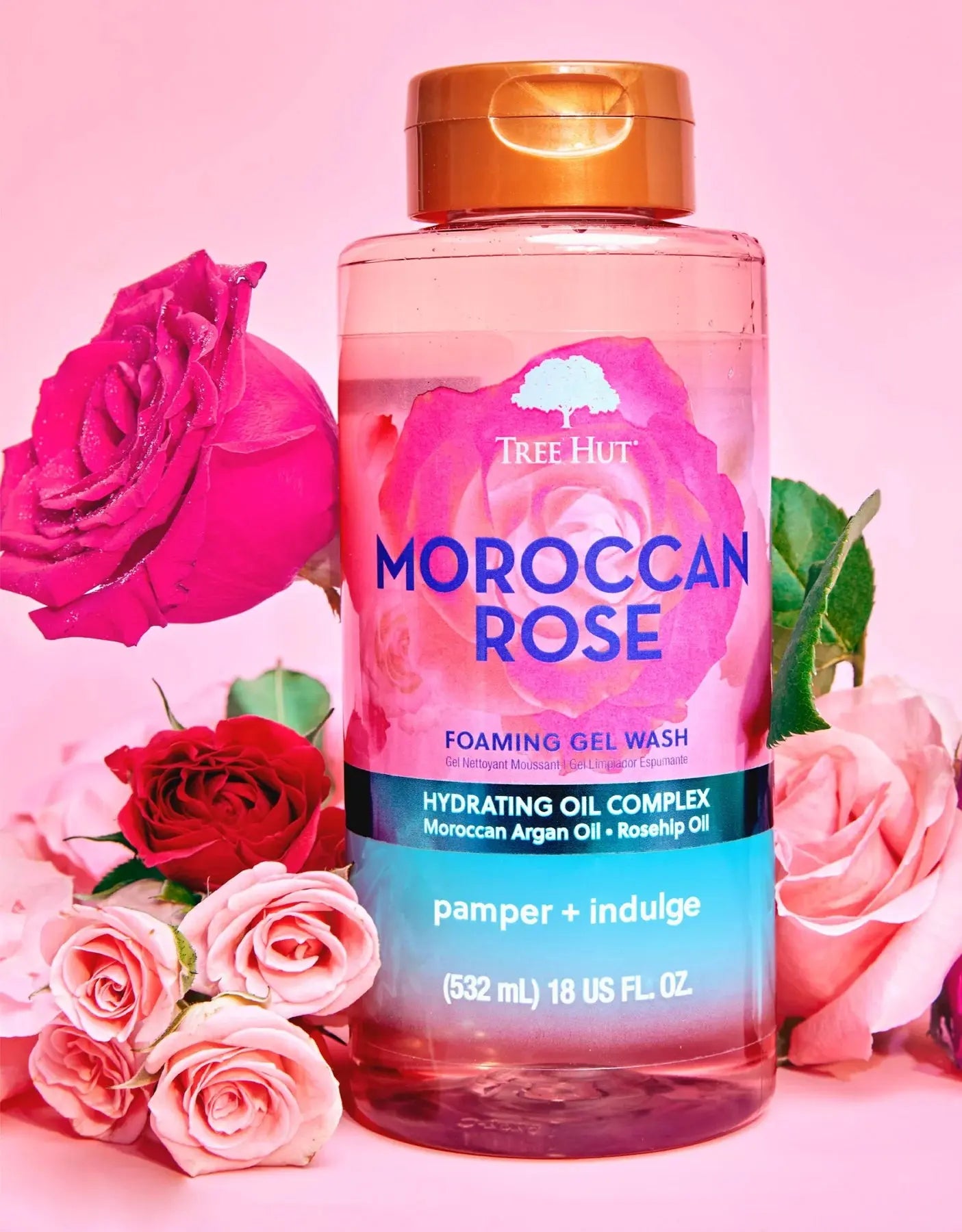 Tree Hut Moroccan Rose Foaming Gel Body Wash (532 ml)