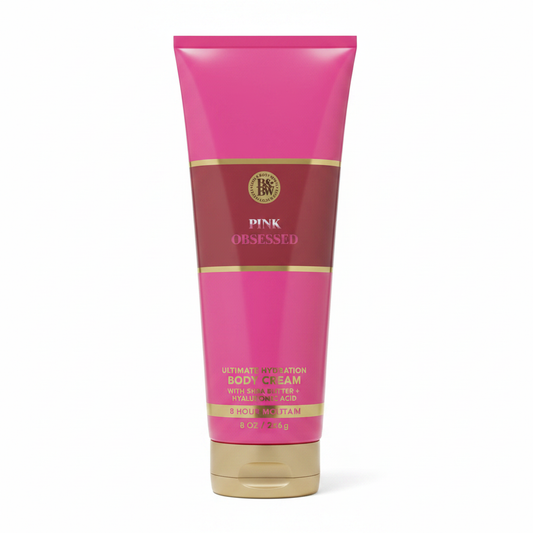 Pink Obsessed Body Cream White Background