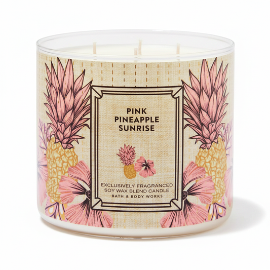 Pink Pineapple Sunrise 3-Wick Candle