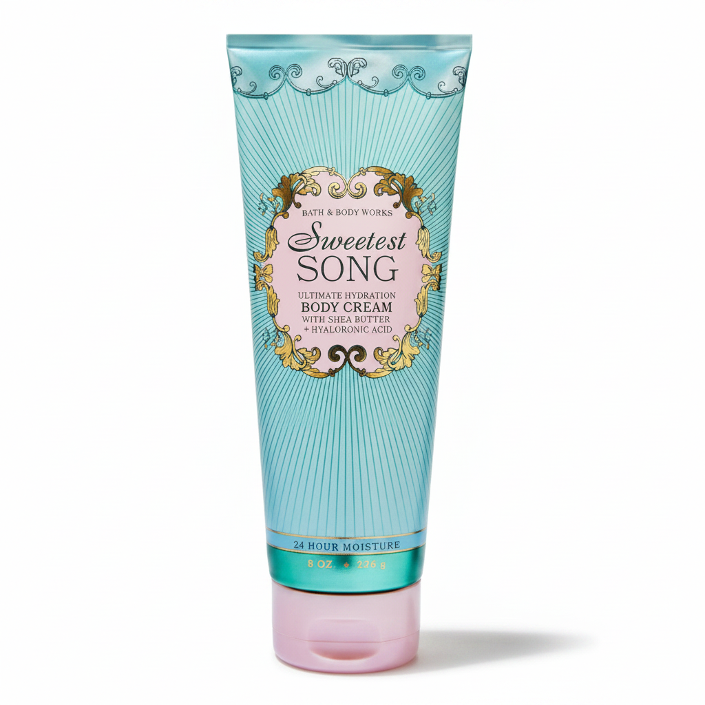 Sweetest Song Body Cream White Background