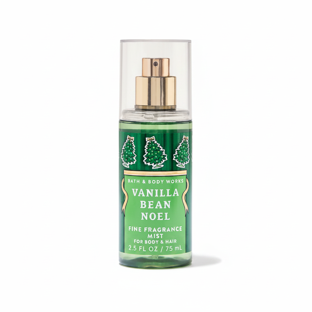 Vanilla Bean Noel Fine Fragrance Mist White Background
