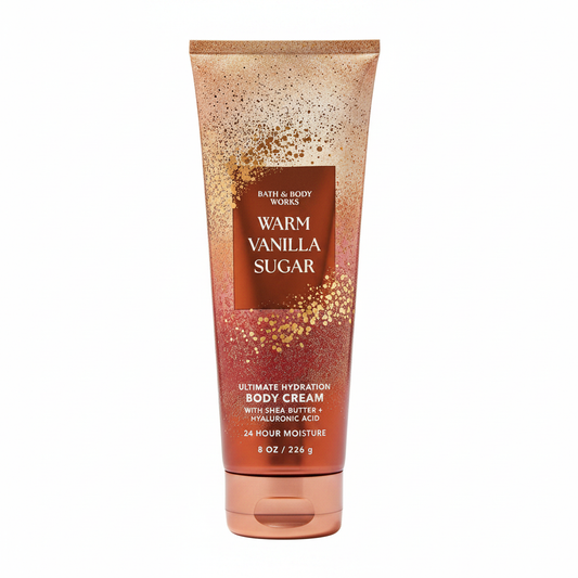 Warm Vanilla Sugar Body Cream White Background