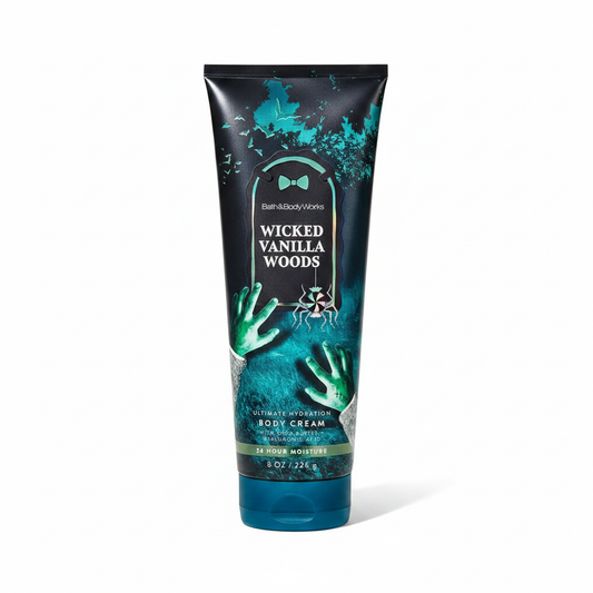 Wicked Vanilla Woods Body Cream White Background
