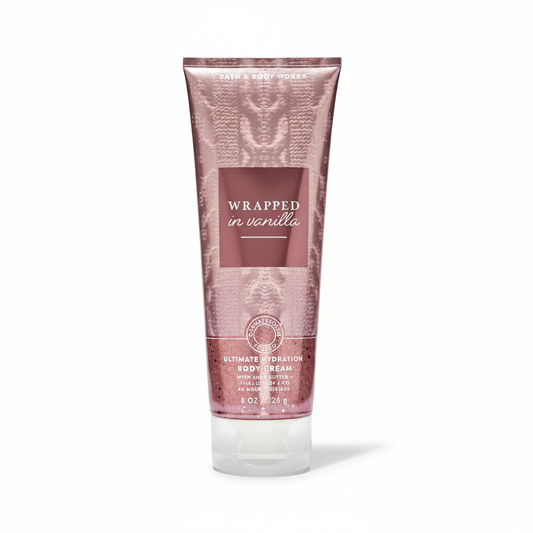 Wrapped in Vanilla Body Cream White Background