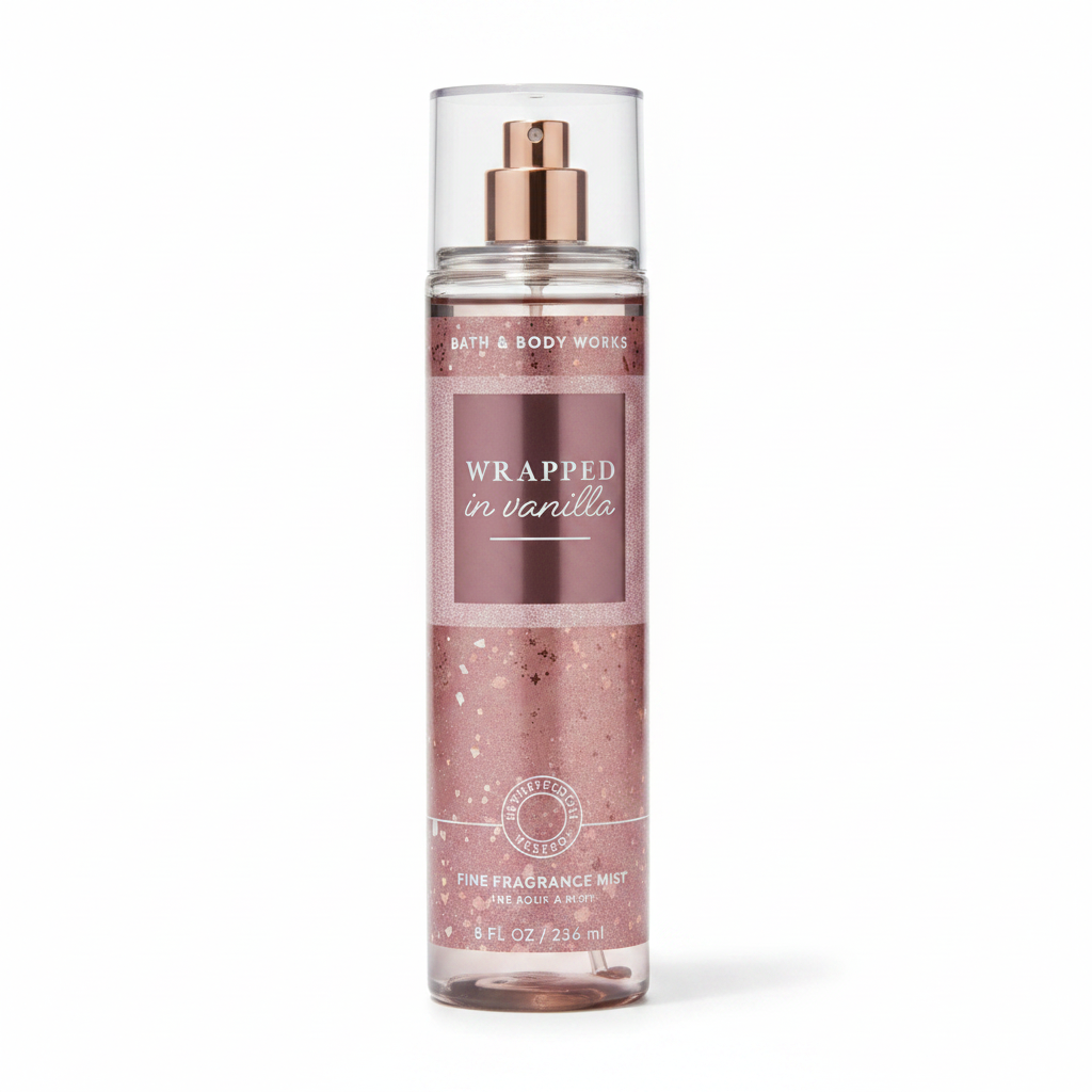 Wrapped in Vanilla Fine Fragrance Mist White Background