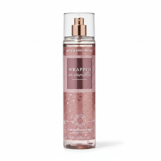 Wrapped in Vanilla Fine Fragrance Mist White Background